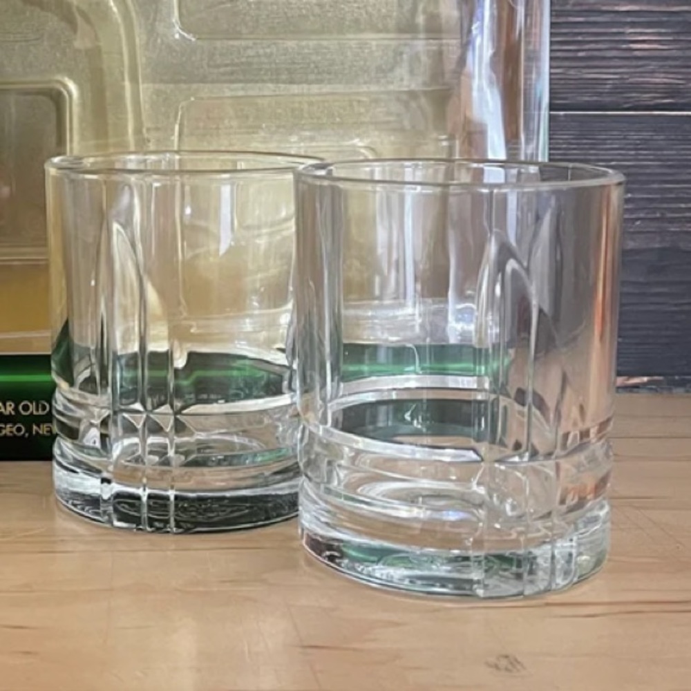 Buchanan's DeLuxe Two Branded Glasses